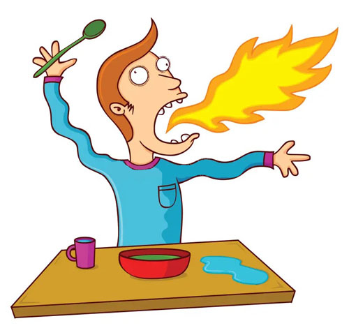 آش نخورده و دهن سوخته