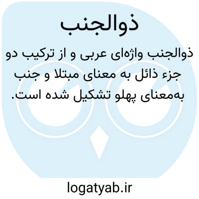 تصویر معنی ذوالجنب