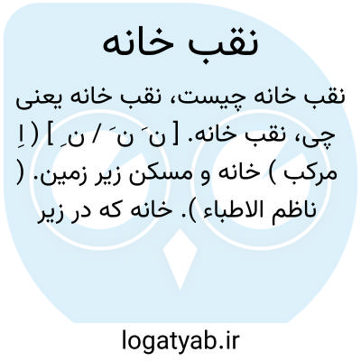 تصویر معنی نقب خانه