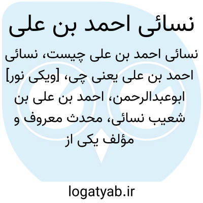 تصویر معنی نسائی احمد بن علی