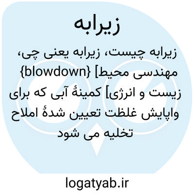 تصویر معنی زیرابه