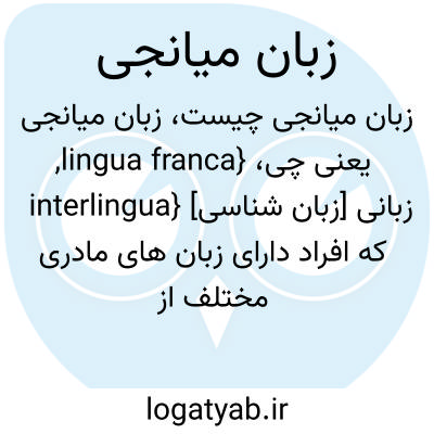 تصویر معنی زبان میانجی