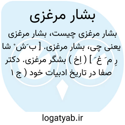 تصویر معنی بشار مرغزی