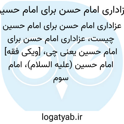 تصویر معنی عزاداری امام حسن برای امام حسین