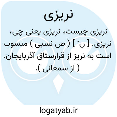 تصویر معنی نریزی