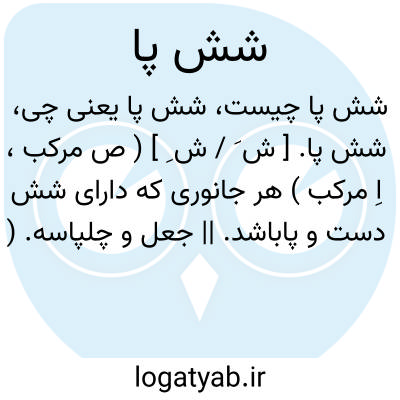 تصویر معنی شش پا