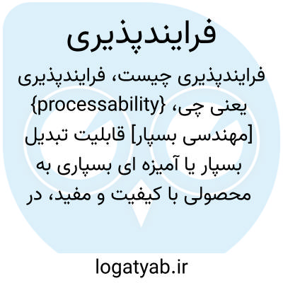 تصویر معنی فرایندپذیری