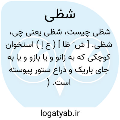 تصویر معنی شظی